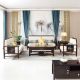 Neo-Chinese Oriental Solid Wood Traditional Sofa
