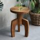 TAI AN Nordic round coffee table small apartment household net red homestay side few minimalist wabi sabi wind solid wood tea table