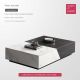 MuChao Italian style minimalist rock slab  living room home light luxury high sense designer saddle leather marble tv console CT2008MC