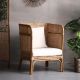 Tai An Nordic Single Sofa Chair Minimalist Balcony Leisure Lounge Chair Wabi Sabi Wind Living Room Rattan Lazy Chair Single Seat