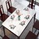 Chinese Oriental Classic Stone Top Rectangular Dining Table
