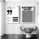 Nordic Modern Graphic Black And White Decorative Canvas Wall Art