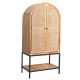 Tai An Rattan sideboard Nordic minimalist balcony multi-layer locker living room ins solid wood storage cabinet