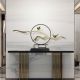Oriental Chinese Modern Wrought Iron Table Accent Decor