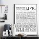 Nordic Modern Typeface Words Wall Artwork Decor