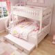 White Girls Country Children Bunk Bed with Storage