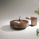 Muchao Brown Colour Round Combination Coffee Table
