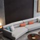 Italian Living Modern Minimalist Fabric Sectional Sofa