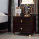 Chinese Modern Accent Wooden Bedside Table