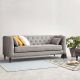 Mid-Century Modern Chesterfield-Inspired Sofa