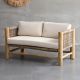 Tai An Rattan living room simple sofa chair modern household Japanese style fabric leisure small apartment single double chair