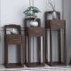 Chinese Oriental Modern Display Vase Stand with Drawer