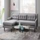 Modern Mid-Century Classic Fabric Sectional Sofa