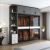 Wo Shi White Modern Grey Glass Fronted Sliding Doors Wardrobe