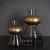 Nordic Modern Minimalist Conical Glass Gold Vase