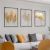 Modern Nordic Gold Wrought Iron Sculptural Wall Decor