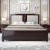 Modern Luxe Oriental Wooden Bed w/o Storage