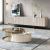 JNL Ivory Gold TV Console & Coffee Table Living Room Set