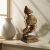 Sculptural Table Display Decor Silience is Gold