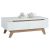 MANDO COFFEE TABLE IN OAK COLOUR LEG, WHITE COLOUR TOP