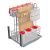 Excel Fiorella Sus304 Permutation Multipurpose Slim Line Slabs Pull-Out Kitchenware Basket