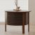MuChao Wabi-sabi style small apartment designer solid wood coffee table modern minimalist living room home round art high-end edge table
