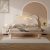 QiMiao Minimalist Cream Style Solid Wood Children Bed