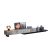 MuChao Italian style minimalist rock slab  living room home light luxury high sense designer saddle leather marble tv console CT2020MC