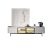 MuChao Italian style minimalist rock slab size coffee table living room home light luxury high sense designer saddle leather marble coffee table CT2109MC