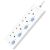 BULL GNSG-E3040 Safety Socket 4 Way Extension Socket Outlet 1.8M/3M/5M Power Strip have Individual LED Indicator & 2-PIN Euro Plug Friendly