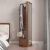 Nordic Wood Rotatable Multifunction Hanger Storage Unit with Full Length Mirror