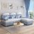 Modern Upholstered Sectional L-Shape Sofa Bed with Storage