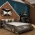 QiMiao Batman Sports Car Solid Wood Children Bed