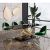 Italian Luxury Rectilinear Faux Marble Dining Table