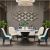 Classic Modern Luxury Round Marble Dining Table w/o Lazy Susan