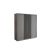 Nordic Grey Sliding Door Modular Wardrobe