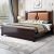Chinese Oriental Contemporary Style Wooden Bed w/o Storage
