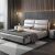 Italian Romain Genuine Leather Storage Bed