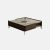 Muchao Italian minimalist coffee table TV cabinet combination square solid wood natural marble living room home high-end designer models