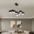 Modern Black/White Circle Hanging Pendant LED Light