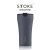 STTOKE [Slated Grey] LEAKPROOF 16 Oz Cup Reusable Shatterproof Ceramic Cup Coffee Tea