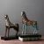 Glazed Ceramic War Horse Table Decor