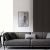 Nordic Modern Minimalist Grey Leathaire Sofa