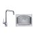 Dmora Single Bowl Kitchen Sink and Tap Package