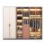 Nordic Modern Classic White Glass Wardrobe with LED Sensor Lights