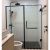 SHENG XIN GLASS Standard BTO Shower Screen (Swing)  (Black Matte & Chrome Polish)