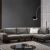 Italian Black Leather Sofa