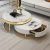 Classic Faux Marble Round Coffee Table Set