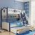 Nautical-Themed Children Bunk Bed with Storage