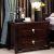 Chinese Modern Oriental Bedside Table with Drawers